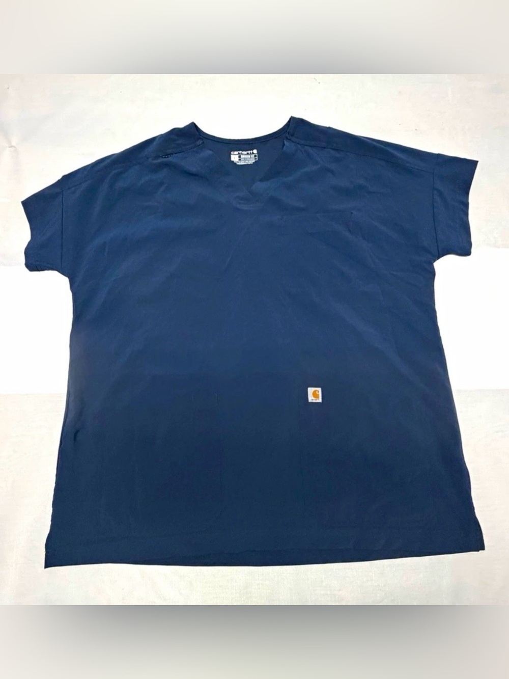 Carhartt Women's Navy Blue Scrub Top Sz: Large
